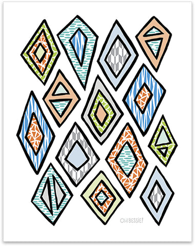 Diamonds Print • 3 Colorways