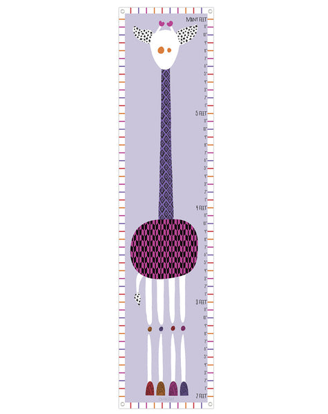 Giraffe Growth Chart Purples