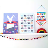 Rabbit in a Hat Wall Print