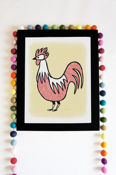 Rooster Print • 3 Colorways
