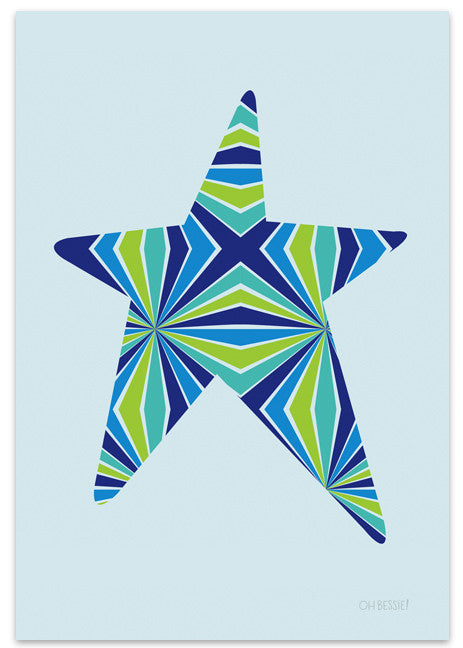 Groovy Star Wall Print