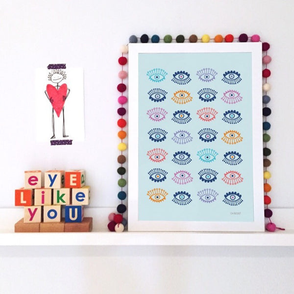 Lotso Eyeballs Wall Print