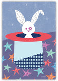 Rabbit in a Hat Wall Print