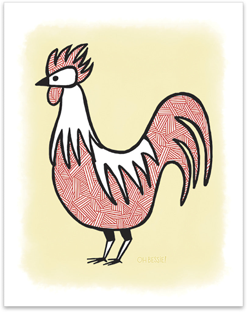 Rooster Print • 3 Colorways